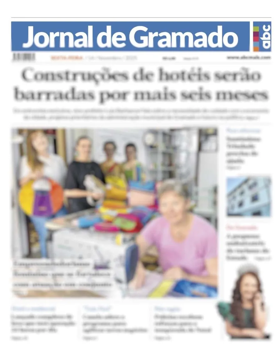 Página do Jornal de Gramado